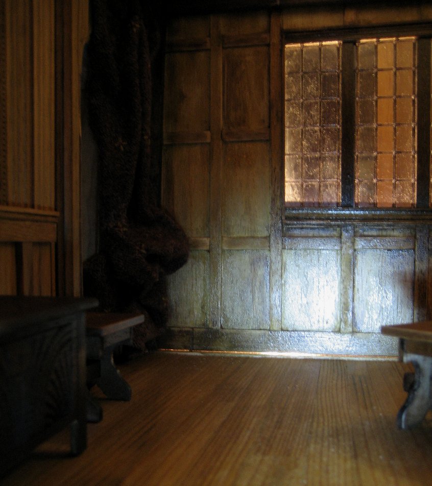 theinfill - Medieval, Tudor, Jacobean dolls house blog - fourth wall