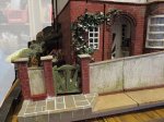 theinfill art deco dolls house blog, theinfill dolls house blog, theinfill 1930s-50s Deco House, Hogepotche Hall –Hodgepodge Hall - Medieval Tudor Jacobean dolls house blog - the street outside