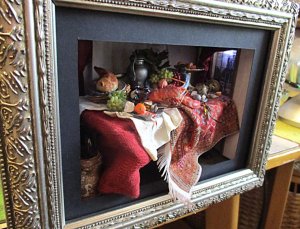 theinfill blog, theinfill dolls house blog – miniature still life in the Dutch style
